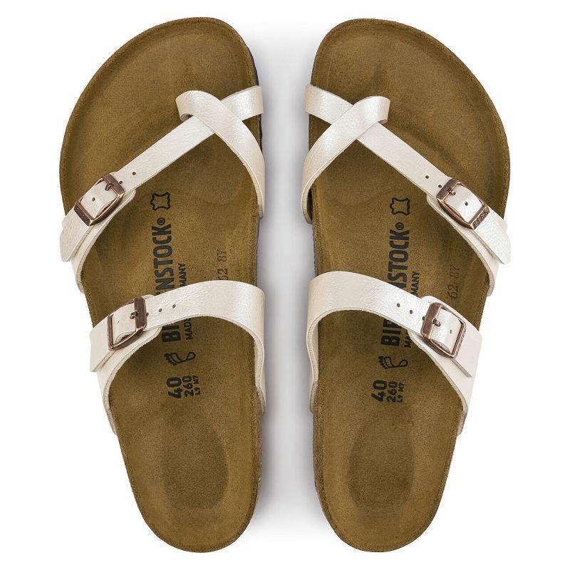 Birkenstock Blonder Birko-flor Mayari Dame Hvide | DK 394OKI